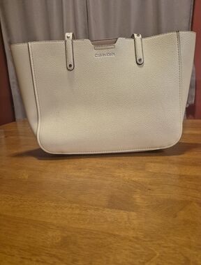 Calvin Klein Dilan Novelty Oranizational Tote, Light Yellow